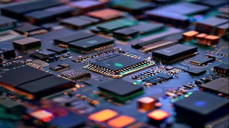 PCBA close-up for electronics-based product integration and assembly
