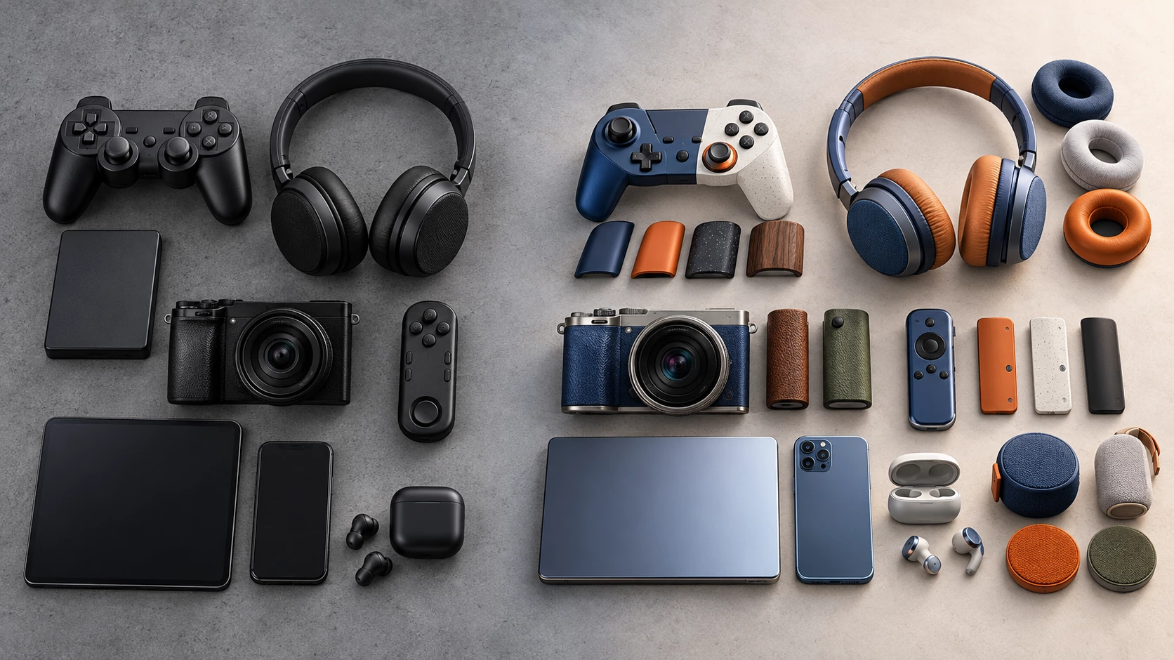 Standardized electronic products compared with personalized product designs
